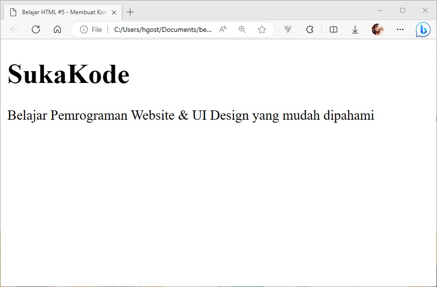 Membuat Komentar pada HTML