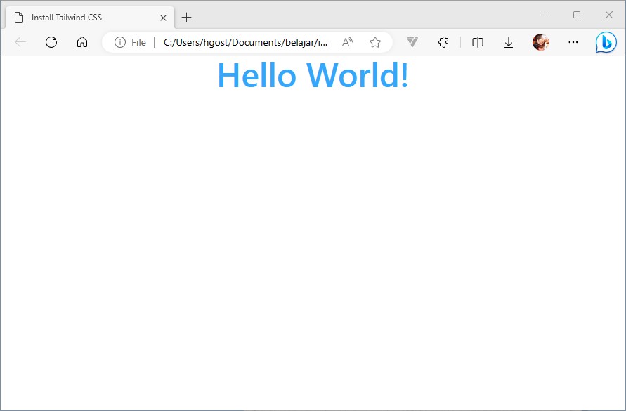 Cara install tailwind CSS