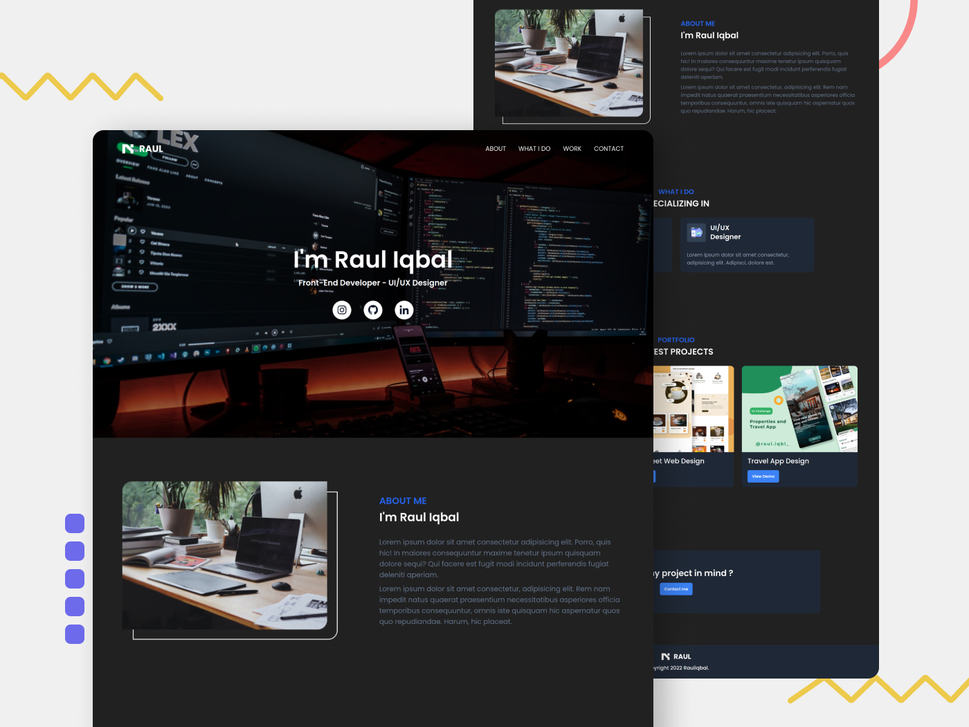 Thumbnail Personal Portfolio - Landing Page